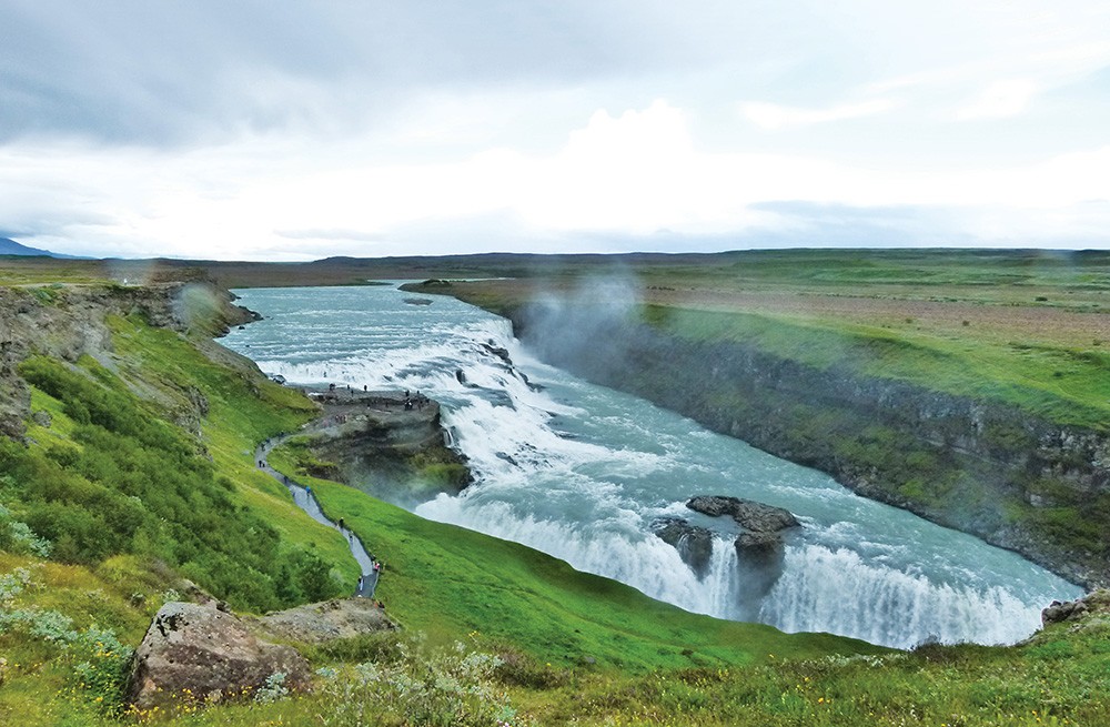 Gullfoss Şelalesi, İzlanda - Kuzey Atlantik'teki hazine odası.