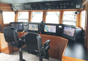 Nordhavn 52 kokpit