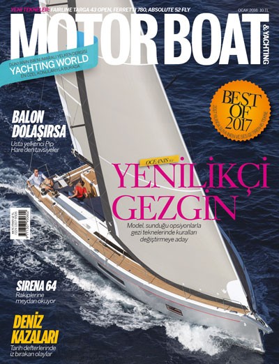 Motor Boat & Yachting Türkiye - Ocak sayısı kapağı, 2018