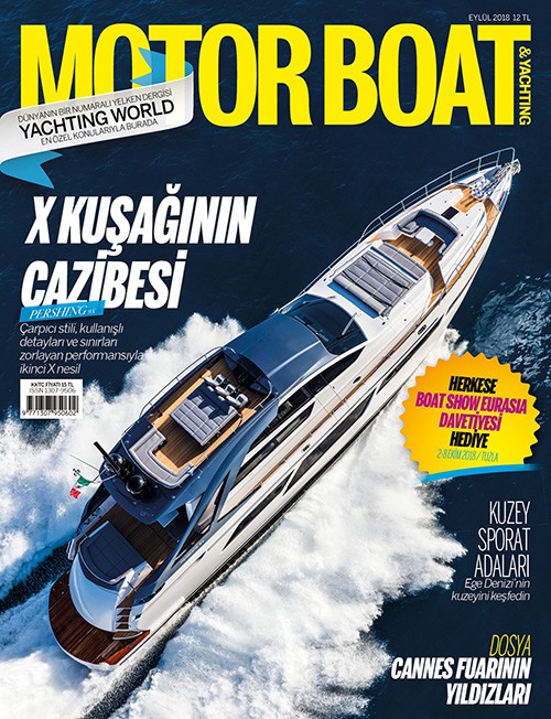 Motor Boat & Yachting Türkiye - Ağustos sayısı kapağı, 2018