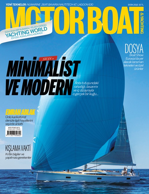 Motor Boat & Yachting Türkiye - Ekim sayısı kapağı, 2018