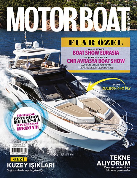 Motor Boat & Yachting Türkiye - Ocak sayısı kapağı, 2019