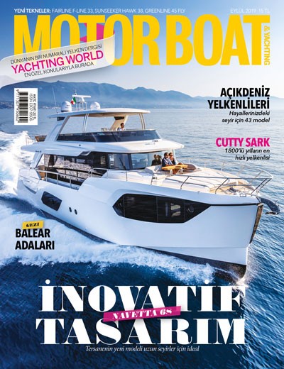 Motor Boat & Yachting Türkiye - Eylül sayısı kapağı, 2019