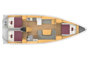 Bavaria C42 Yerleşim Planı