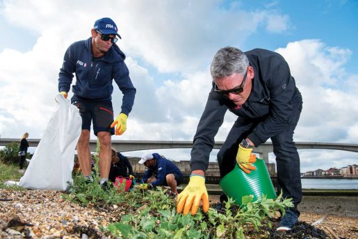 Fransa SailGP Dümencisi Billy Besson ve SailGP CEO’su Sör Russell Coutts, “Denizlerimizi Temiz Tutun” etkinliğine katılıyor.