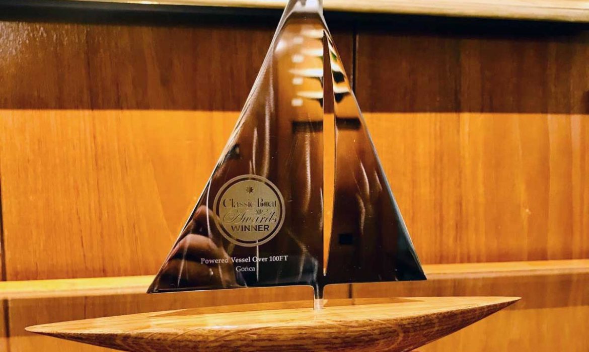 Gonca Buharlı Gemisi'ne Classic Boat Awards ödülü